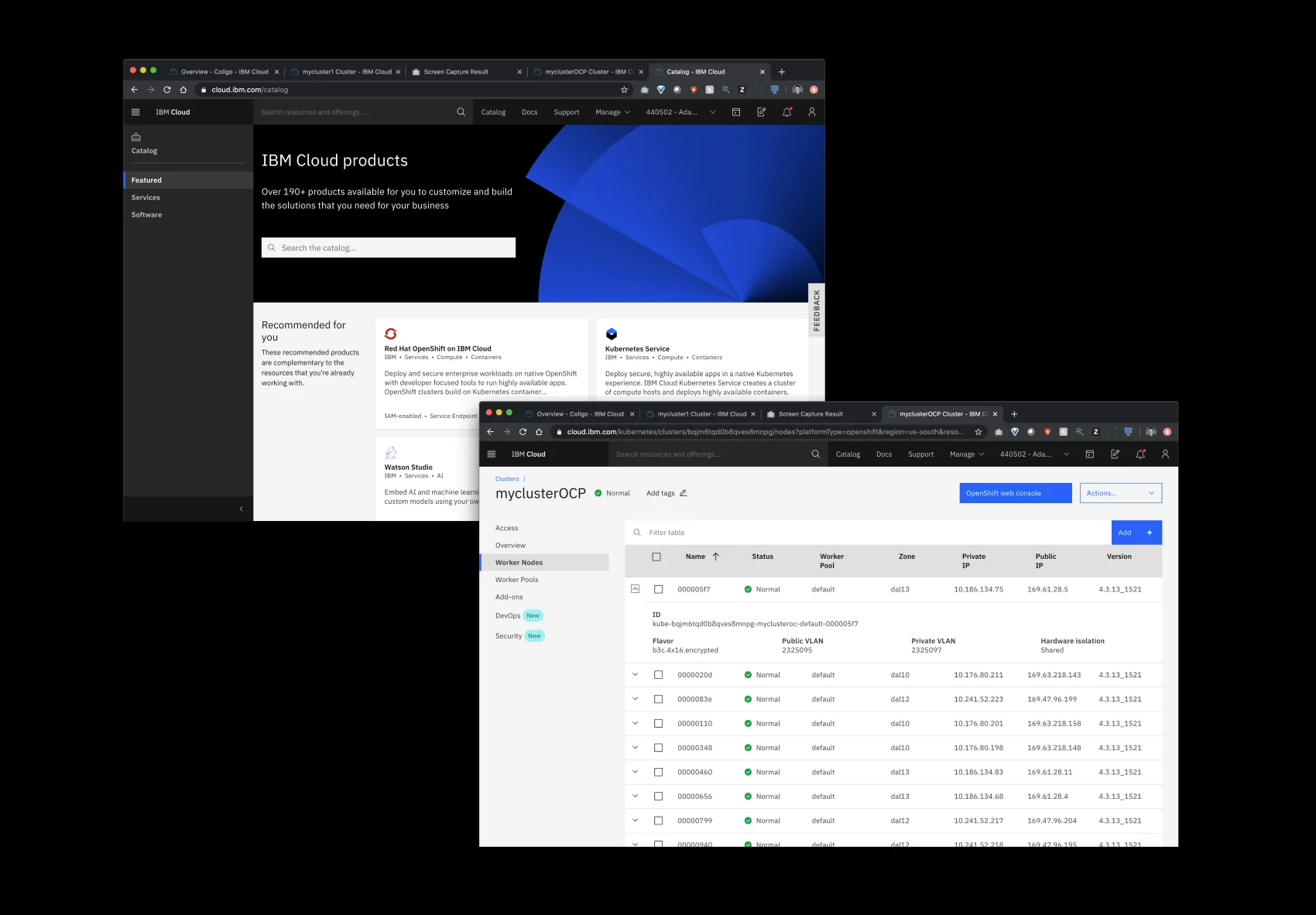 Red Hat OpenShift first-run onboarding experience